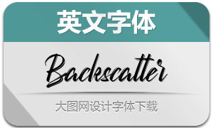 Backscatter(英文字体)