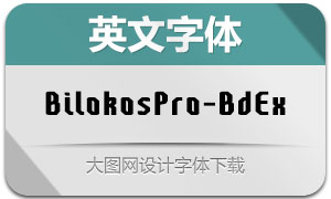 BilokosPro-BdEx(英文字体)