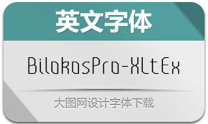 BilokosPro-XLtEx(英文字体)