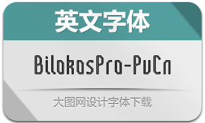 BilokosPro-PuCn(英文字体)