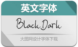 BlackDark(英文字体)