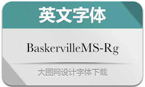 BaskervilleMTStd-Rg(英文字体)