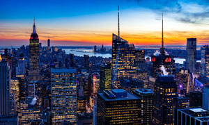 美国纽约美丽夜景高清摄影图片