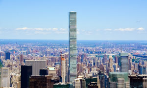 纽约都市中的摩天大楼摄影图片