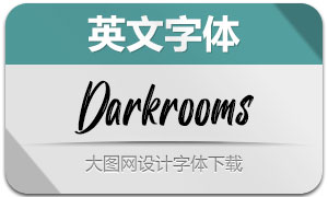 Darkrooms(英文字体)
