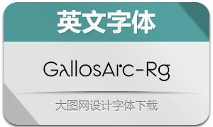 GallosArchitype-Rg(英文字体)