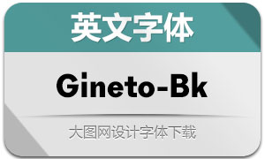 Gineto-Black(英文字体)