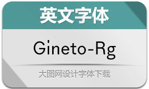 Gineto-Regular(英文字体)