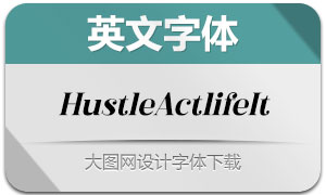 HustleActlife-Italic(英文字体)