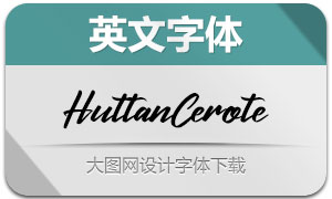 HuttanCerote(英文字体)
