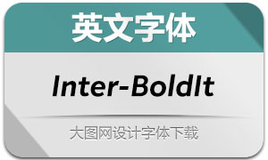 Inter-BoldIt(英文字体)