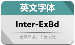 Inter-ExtraBold(英文字体)