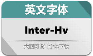 Inter-Heavy(英文字体)
