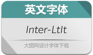 Inter-LightIt(英文字体)