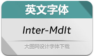 Inter-MediumIt(英文字体)