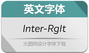 Inter-RegularIt(英文字體)