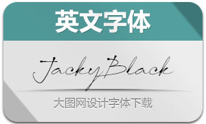 JackyBlack(英文字体)