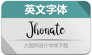 Jhonate(英文字体)