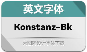 Konstanz-Black(英文字體)