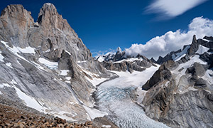 阿根廷巴塔哥尼亞雪山攝影高清圖片