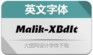 Malik-ExtraboldItalic(Ӣ)