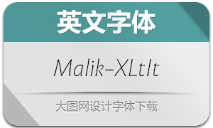 Malik-ExtralightItalic(Ӣ)