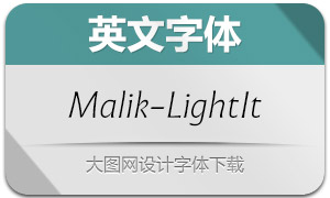 Malik-LightItalic(Ӣ)