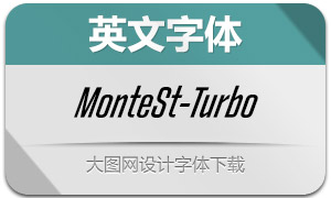 MonteStella-Turbo(英文字体)