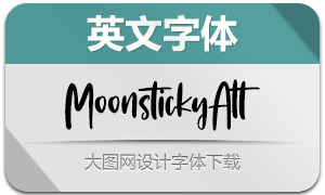 MoonstickyAlt(英文字体)