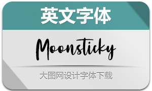 Moonsticky(英文字体)