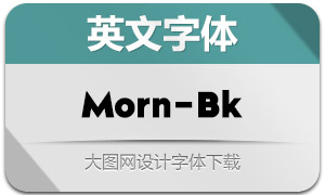 Morn-Black(英文字体)