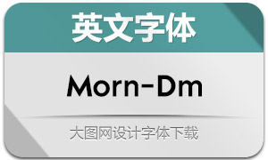 Morn-DemiBold(英文字体)