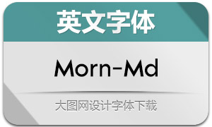 Morn-Medium(英文字体)