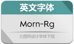 Morn-Regular(英文字体)