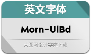 Morn-UltraBold(英文字体)