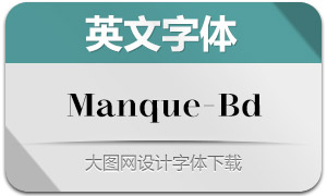 Manque-Bold(英文字體)
