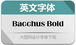 Bacchus-Bold(英文字体)
