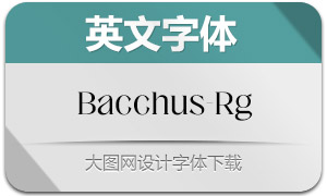 Bacchus-Regular(英文字体)