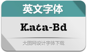 Kata-Bold(英文字體)