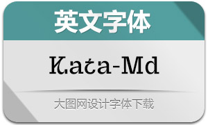 Kata-Medium(英文字体)