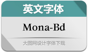 Mona-Bold(英文字體)