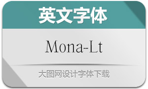 Mona-Light(英文字體)