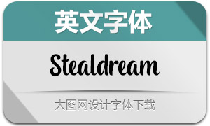 Stealdream(英文字體)