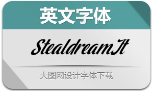 Stealdream-Italic(英文字體)