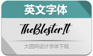 TheBlester-Italic(英文字體)