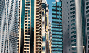 林立的城市高层建筑物摄影高清图片