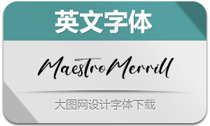 MaestroMerrill(英文字体)