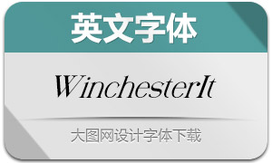 Winchester-Italic(英文字体)