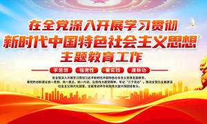 新时代中国特色社会主义思想主题教育工作展板