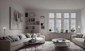 Ai生成的室内家具布置效果高清图片